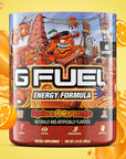 G FUEL Energy, Spiced orange, tub, product front with matching background