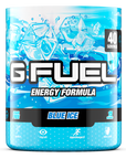 G FUEL energy, Blue ice, tub, product front