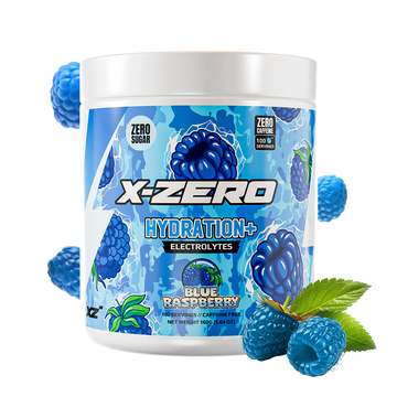 X-Zero Hydration Blue Raspberry (160g / 100 Servings)