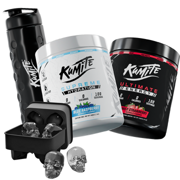 Kumite Hydration (Blue raspberry) + Energy (Free accessories)