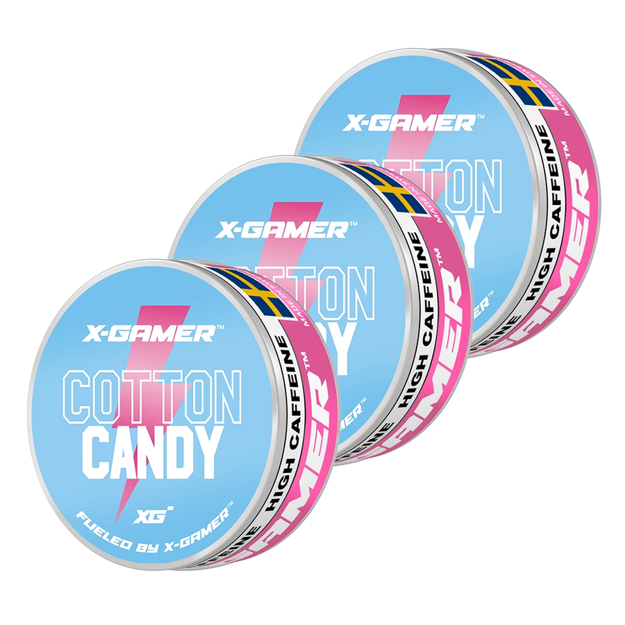 X-Gamer - Cotton Candy Koffein Prillor (3x)