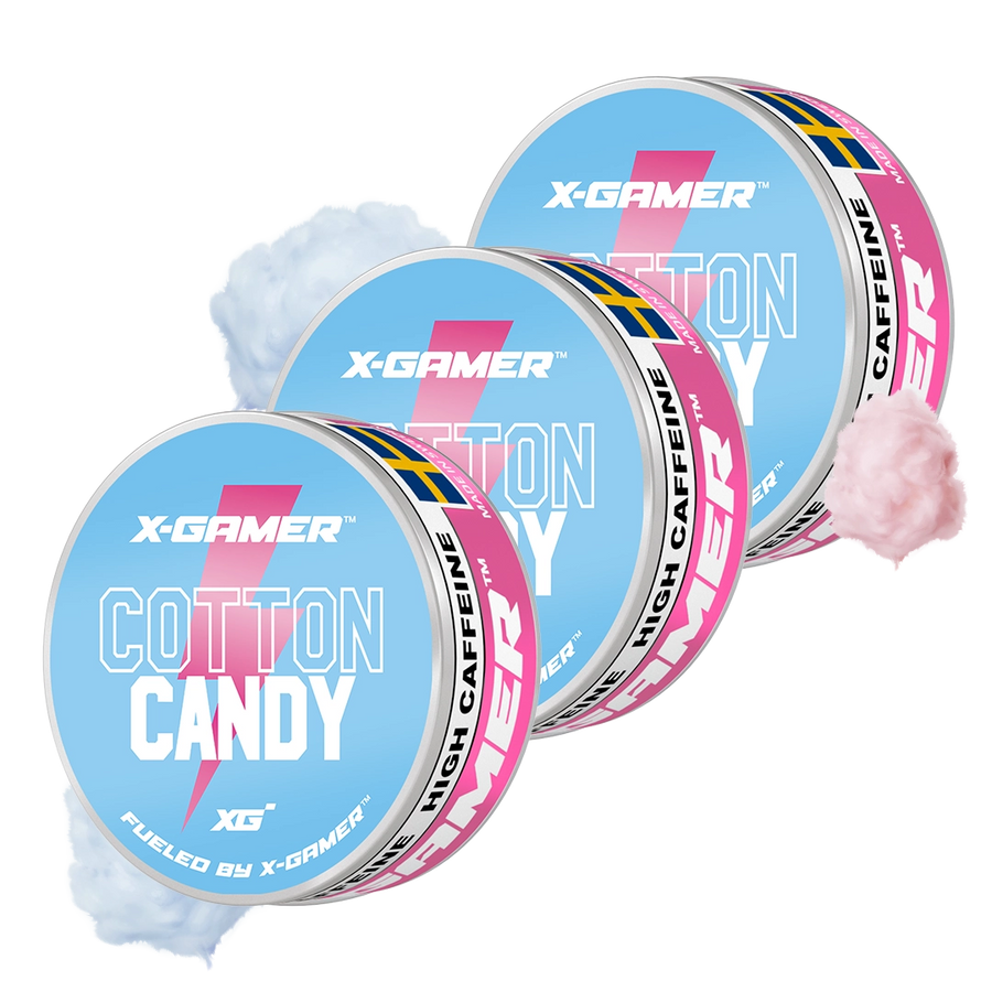 X-Gamer - Cotton Candy Koffein Prillor (3x)