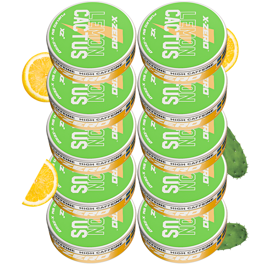 Lemon Cactus Energy Pouches (10 Pack/200 Pouches)