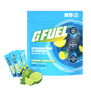 G FUEL - Hydration + Focus formula (Lemon Limelight) (20 pack)