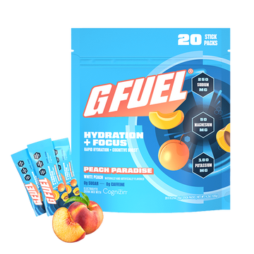 G FUEL - Hydration + Focus formula (Peach Paradise) (20 pack)