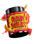 Gamersupps energy, raw meat, tub,  product front with fruits