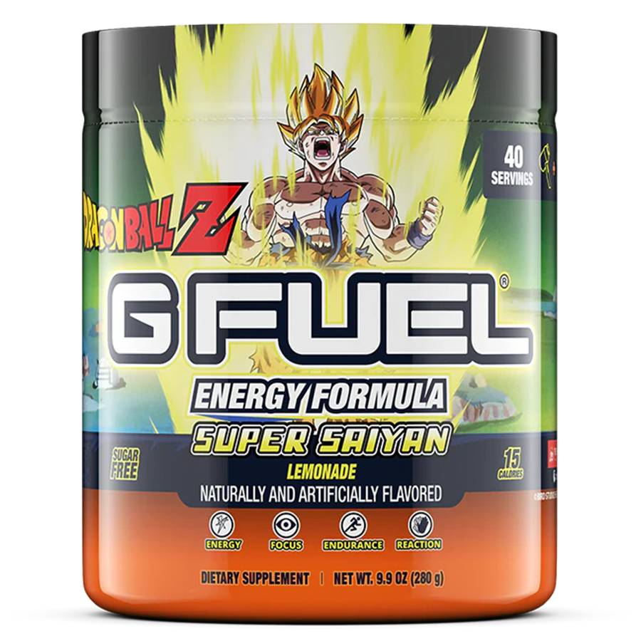 G FUEL Energy, Dragonball Z, Super Saiyan, tub,  product front