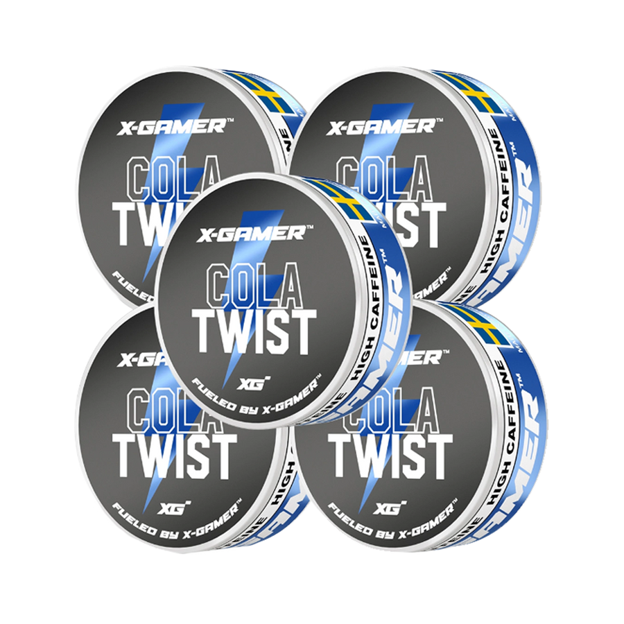 X-Gamer - Cola Twist Koffeinsnus (5x)