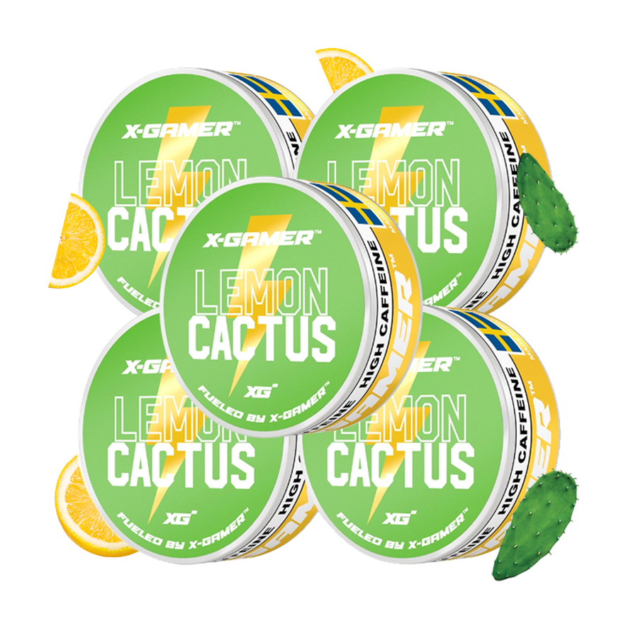 X-Gamer - Lemon Cactus Koffeinsnus (5x)