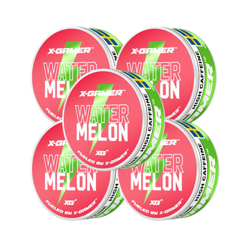 X-Gamer - Watermelon Koffeinsnus (5x)