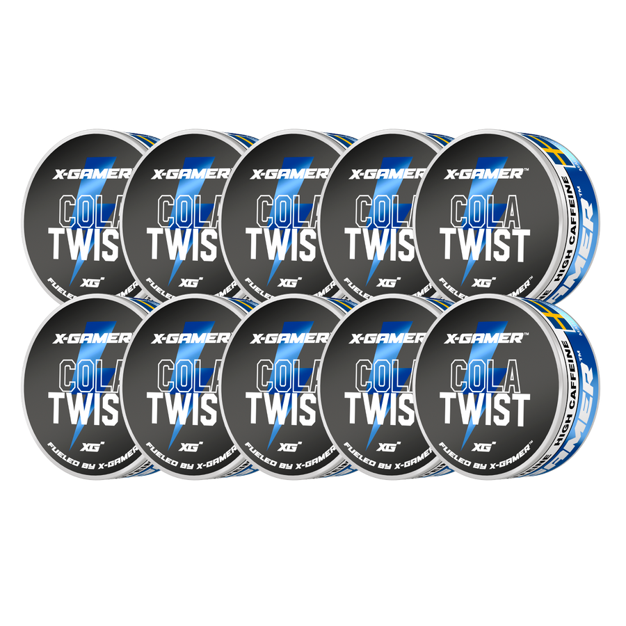 X-Gamer - Cola Twist Koffeinsnus (10x)