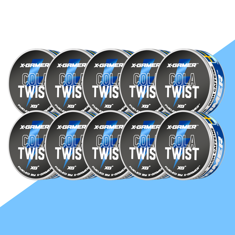 X-Gamer - Cola Twist Koffeinsnus (10x)