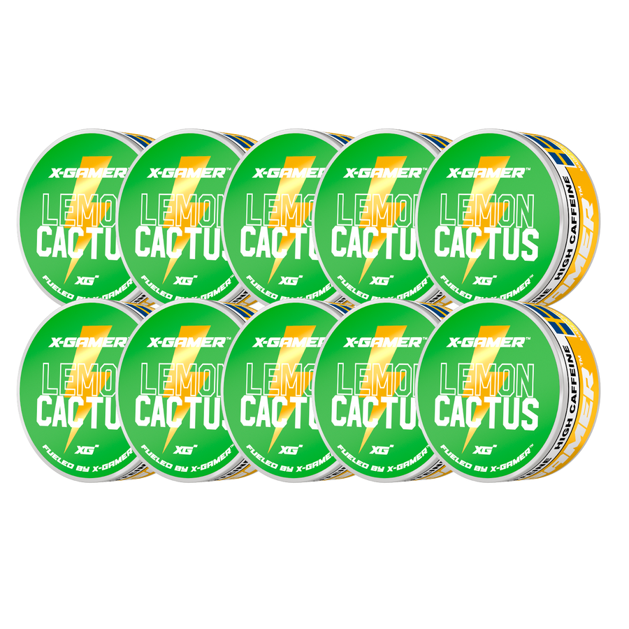 X-Gamer - Lemon Cactus Koffeinsnus (10x)