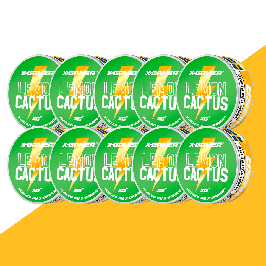 X-Gamer - Lemon Cactus Koffeinsnus (10x)