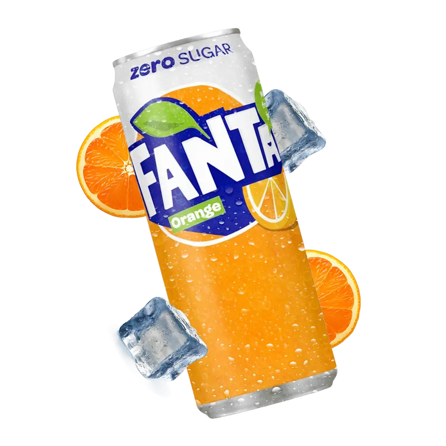 Fanta zero orange, Soda, second front image