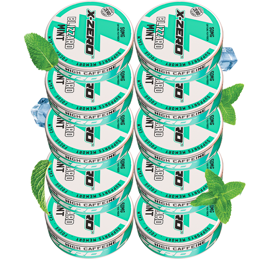 Blizzard Mint Energy Pouches (10 Pack/200 Pouches)