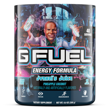 G FUEL energy, Jynxzi's juice, tub,  product front