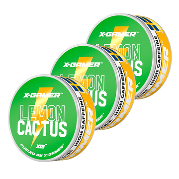 X-Gamer - Lemon Cactus Energy-påsar (3x)