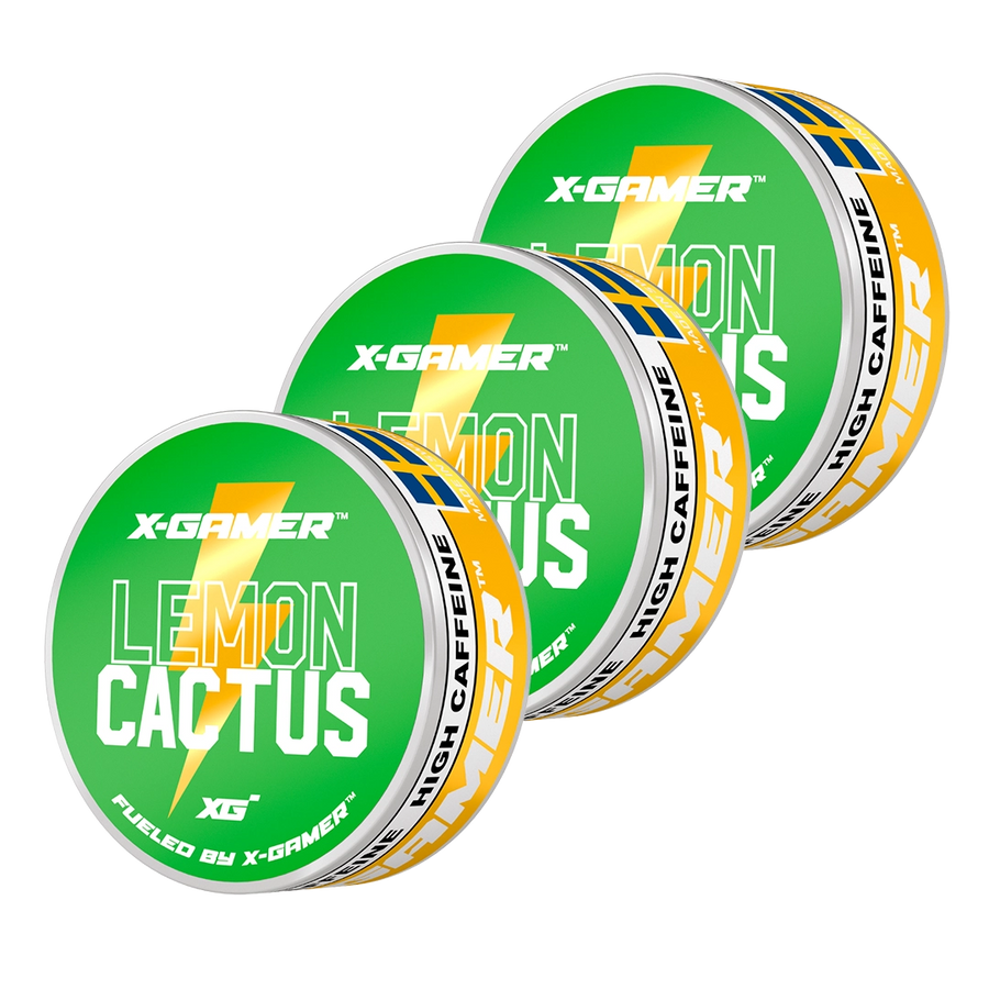 X-Gamer - Lemon Cactus Energy-påsar (3x)