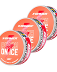 X-Gamer - Peach On Ice Koffeinsnus (3x)