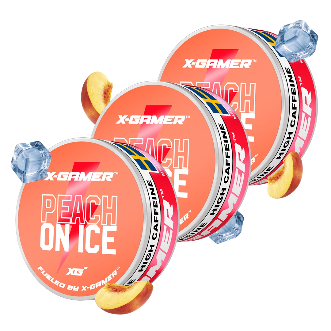 X-Gamer - Peach On Ice Energy Pouches (3x) – Multisupps