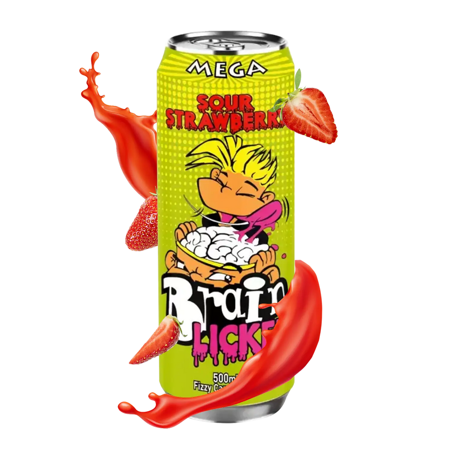 Brain licker Sour strawberry candy drink second front image