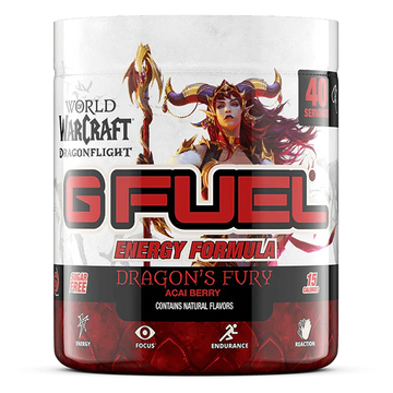 G FUEL energy, Dragon's fury, tub,  product front