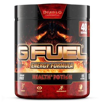 G FUEL energy, Diablo, Health potion, tub,  product front