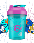 G FUEL shaker, 473 ml, The Hornet jr, product backside with a cool designed background