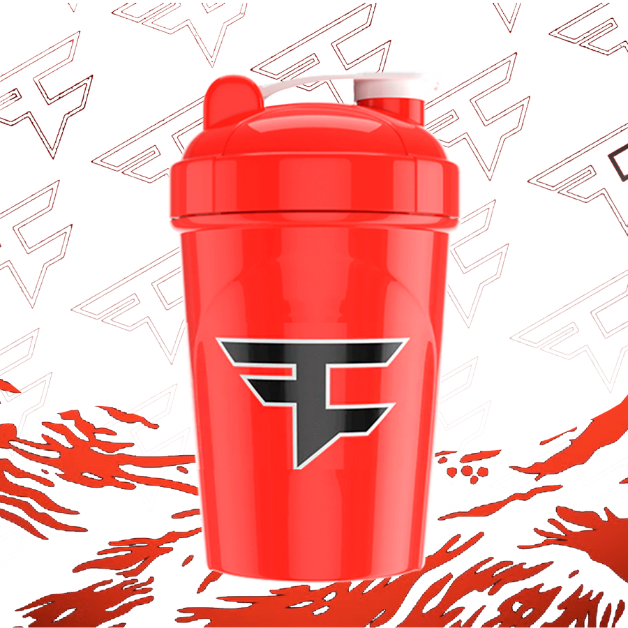 G FUEL shaker, 473 ml, The trail blazer, product backside with a cool background design