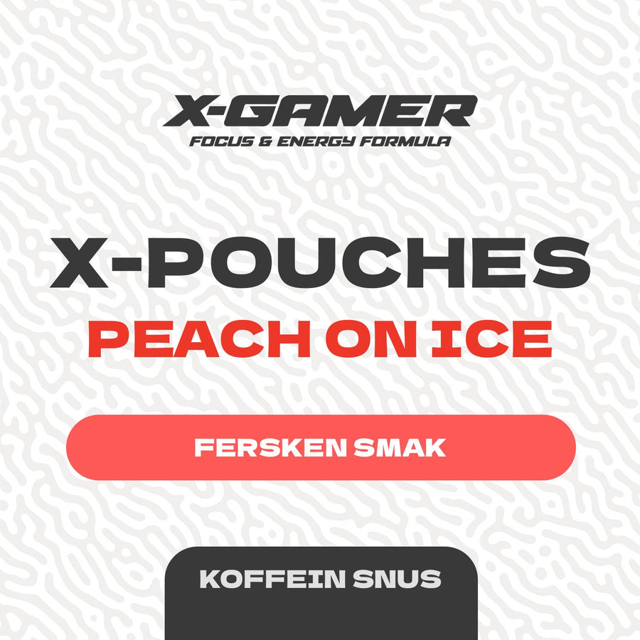 X-GAMER - PEACH ON ICE ENERGY POUCHES