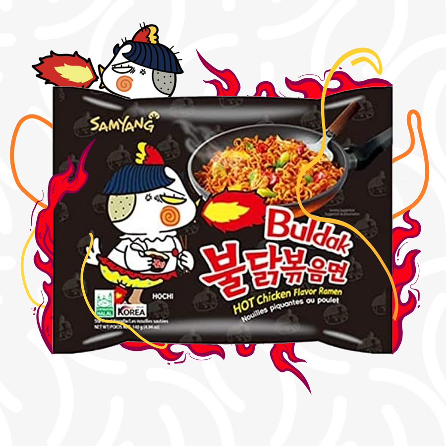 SAMYANG BULDAK HOT CHICKEN RAMEN SPICY NOODLES 140g (SORT)