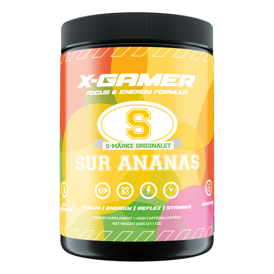 X-Gamer S-Märke Sur Ananas (60 portioner)